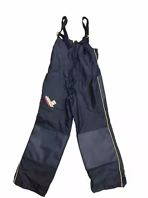 Men's Hi Fit Waterproof Trousers Work Wear Fishing Sailing Splash Down Vintage M • £29.99