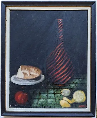 VINTAGE /JAMES CERRUTI / STILL LIFE / PAINTING / Signed / Acrylic -On- Board • $75