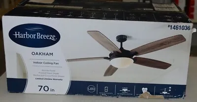 Harbor Breeze 1461036 Showroom Series Oakham 70 Inch Ceiling Fan Bronze • $269.99