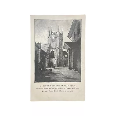 Back Street St James Tower Okehampton Devon; 1904 Postcard • £5.99