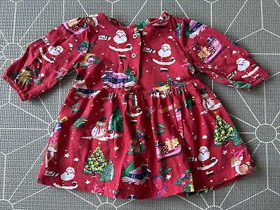 Baby Christmas Theme Button Up Dress From NEXT Age 0-3 Months • £1.50