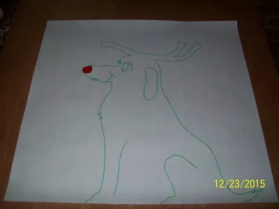 Max Red Nose Reindeer Dog Christmas Yard Woodworking Plans Patterns Boots Ring  • $8.49