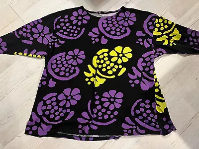 MARIMEKKO Womens Top L Size  Blouse Cotton Tunic • $22.50