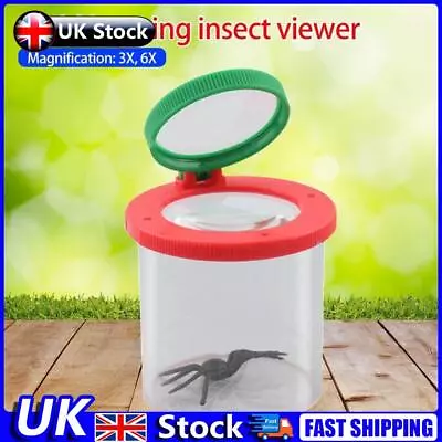 Bug Jar Insect Box Durable 3X 6X Magnifying Glass Exploration Education Toy UK • £5.69