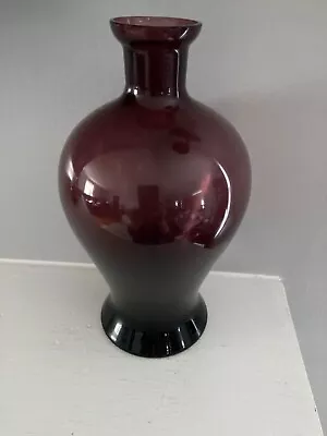 Vintage Balboa Venetian Art Glass Vase Deep Purple Made In Italy Rare Find • $19.99