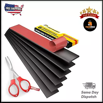 Magnetic Strips With Adhesive Backing - Magnetic Tape For Crafts - 6 Pieces • $12.99