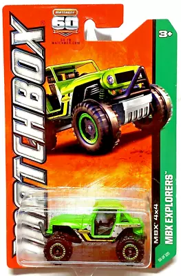 2013 MATCHBOX 60th Anniversary MBX EXPLORERS MBX 4X4 #56/120 Green IN PROTECTOR • $13.98