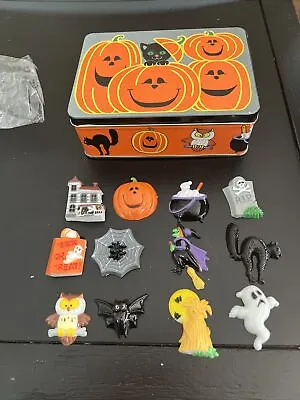 Jsny Holiday 12 Piece Halloween Tin With Halloween Magnets Vintage 1980s NOS • $29.99