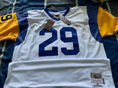 Eric Dickerson Los Angeles Rams Mitchell & Ness Authentic Throwback Jersey S 3XL • $79.99