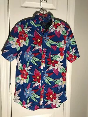 Vineyard Vines Hawaiian Short Sleeve Shirt SLIM Fit Murray SHIRT: MEN SMALL • $20