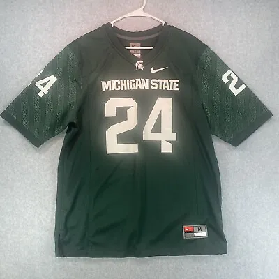 Nike Le’Veon Bell Jersey Men’s Medium Michigan State Green Spartans #24 NCAA • $49.99