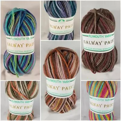 Plymouth Yarn Galway Paint 100% Pure Wool 210y 100g 3.5oz • $6.90