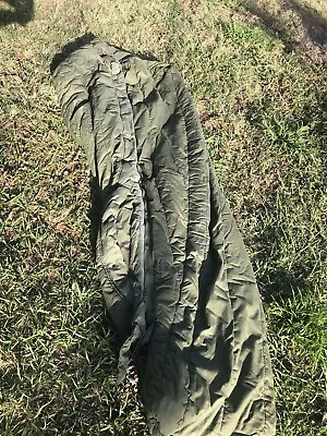 US Military Vtg Intermediate Cold Weather Mummy Sleeping Bag Synthetic W Defect • $35