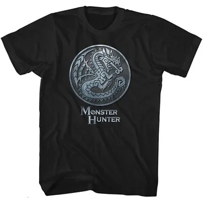 Monster Hunter Monster Emblem Black Gaming Shirt • $23.50