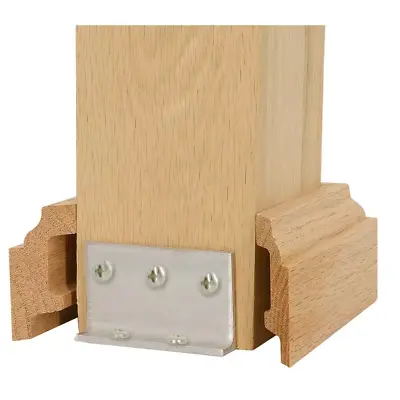 Stair Parts Box Newel Attachment Kit 5  Unfinished Red Oak • $50.88