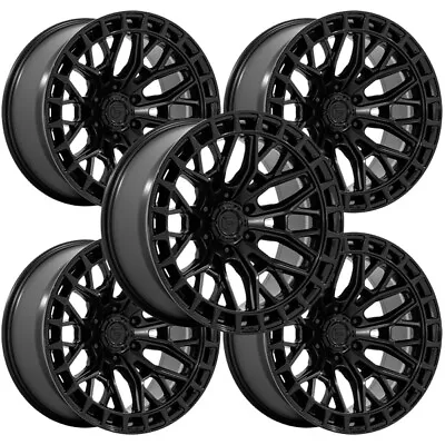 (Set Of 5) Fuel FC869 Sigma 20x10 6x5.5  -18mm Double Black Wheels Rims 20  Inch • $2425