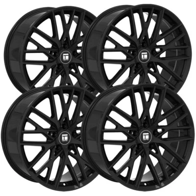 $1067.96 • Buy (Set Of 4) Touren TR91 19x8.5 5x112 +35mm Gloss Black Wheels Rims 19  Inch