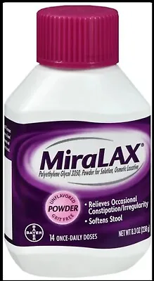 MiraLAX Laxative Powder 8.3 Oz  Exp 1/25 • $20.99