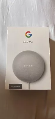 Google Nest Mini (2nd Generation) Smart Speaker - Chalk (sealed) • $55