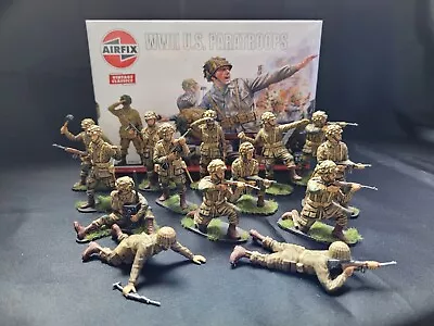 Airfix 1/32 U.S Paratroops Pro Painted. 54mm.( BOXED) X 14 Figures.  • £59