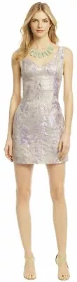 Kate Spade Size 8 Purple V Neck HIgh Waist Sheath Mini Formal Designer Dress  • $169