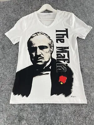 Godfather Shirt Mens Small Vito Carleone Marlon Brando White Mafia N241 • $17.95