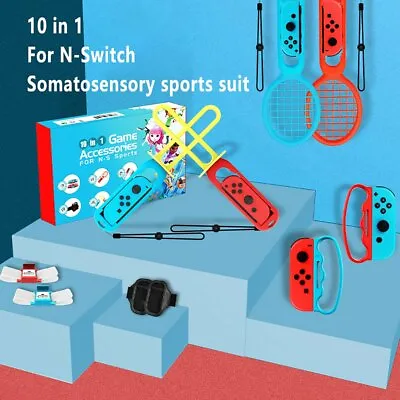 10 In 1 Family Switch Sports Bundle Accessories Kit For Nintendo Switch Sports • $52.62