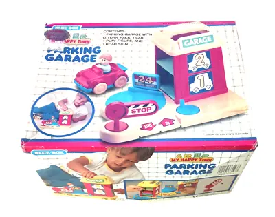 Blue Box Garage Parking Vintage Toy New Damaged Box NOS Rare • $37.99