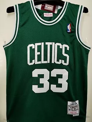 Larry Bird #33 Boston Celtics Men's Throwback Stitched Jersey US Seller • $49.99