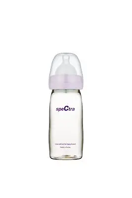 Premium Spectra PPSU Wide Neck Baby Bottle -1 X 260ml Bottle With Fast Flow Teat • £14.95