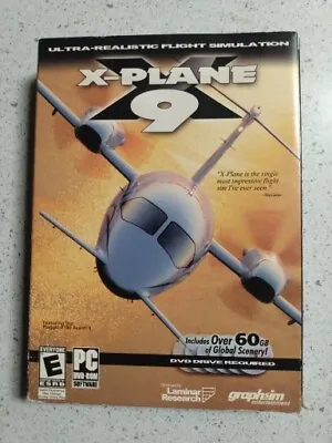 X-PLANE 9 Flight Simulator Game PC DVD-ROM (6 Disc Set - 2009) With Manual • $12.90