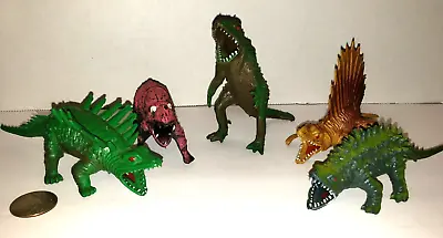 Vtg Chinasaur Monster Dinosaur Toy Action Figure Plastic Lot Of 5 Hong Kong • $25.95