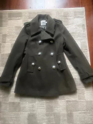 $13 • Buy Asos Military Trench Coat Jacket 12