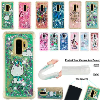 $14.65 • Buy For Samsung Galaxy Phones Soft Silicone Glitter Quicksand Shockproof Case Cover