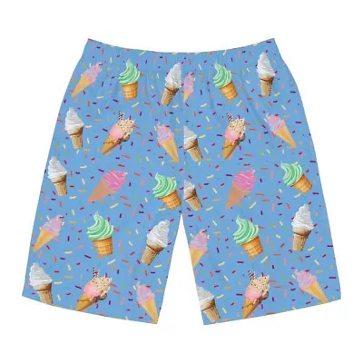 S.I.K. Solutions | MEN's  Ice Cream Dream  Regular Fit Polyester Board Shorts • $21.95