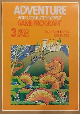$18.95 • Buy Atari Adventure 12  X 18  Poster Video Game RPG Skyrim Zelda Retro Classic