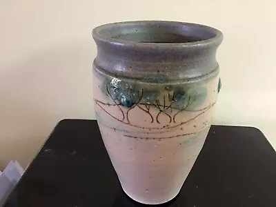 Vintage 1985 Art  Studio Pottery Vase 475” Signed And Dated. • $25