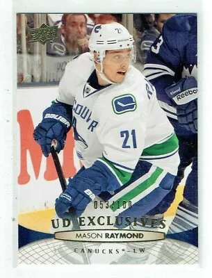 11-12 UD Upper Deck Series Two  Mason Raymond  /100  Exclusives • $5.99