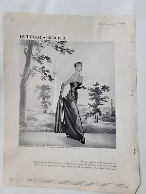 1948 Hutzler's Maurice Rentner Womens Evening Gown Washington Monument Ad • $9.99