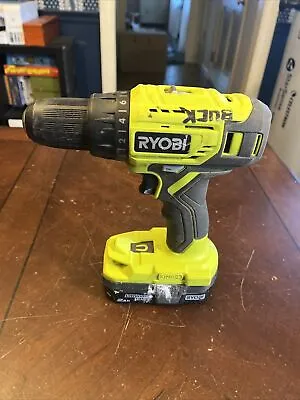 USED RYOBI ONE+ 18V Cordless 1/2 In. Drill/Driver P215 W/ Bad Battery P22 • $23.94