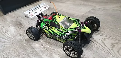 HSP XSTR 1/10th Scale RC Off-Road Buggy. Boxed + Annsmann Delta 3 Fast Charger • £24