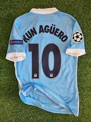 Manchester City Match Shirt # 10 Aguero • $600