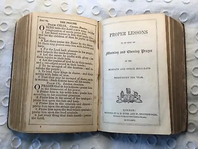 £7.95 • Buy 1869 Book Of Church Services, Common Prayer - Printed By Eyre & Spottiswoode