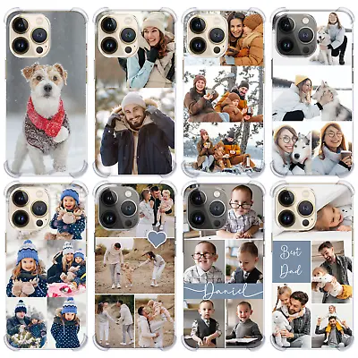 Personalised Phone Case Photo Collage Shockproof Cover For IPhone 15 14 13 12 11 • £7.99