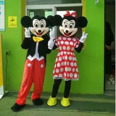 Adults Mickey & Minnie Mouse Mascot Costume Suits Cartoon Party Dress Character • $78