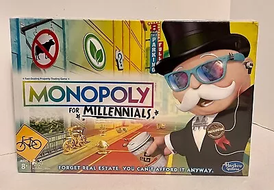 Monopoly For Millennials Millenials Edition Board Game Factory Sealed By Hasbro • $6.99