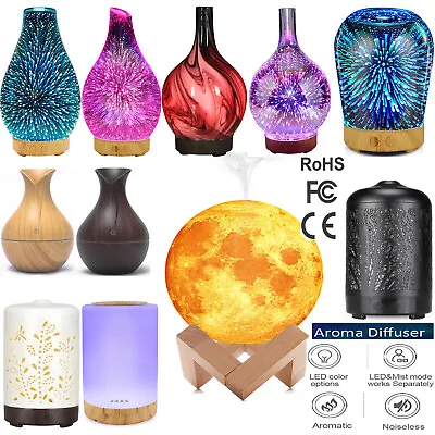 $19.99 • Buy Essential Oil Ultrasonic Humidifier Aroma Aromatherapy Diffuser Mist Purifier US