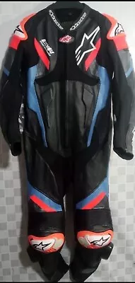 Men's Alpinestars Leather Motorbike Suit Motorcycle Street Racing MotoGP Gear • $290