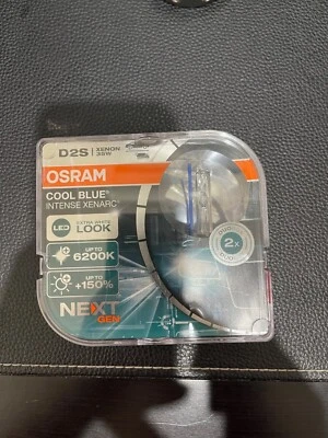 $89.95 • Buy OSRAM Xenarc Cool Blue Intense Next Gen D2S Xenon Car Bulb (Twin) 66240CBN-HCB