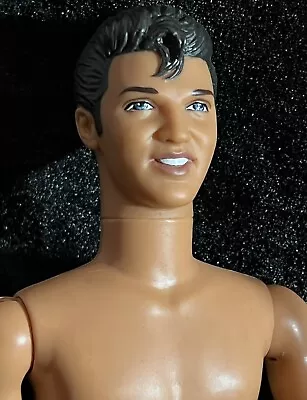 Elvis-Brunette/Blue Eyes-Ken Mattel Barbie Doll-Articulated-Nude For OOAK-G-16 • $29